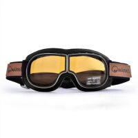 MÂRKÖ B3 retro Café Racer brýle s výměnitelnými skly černé